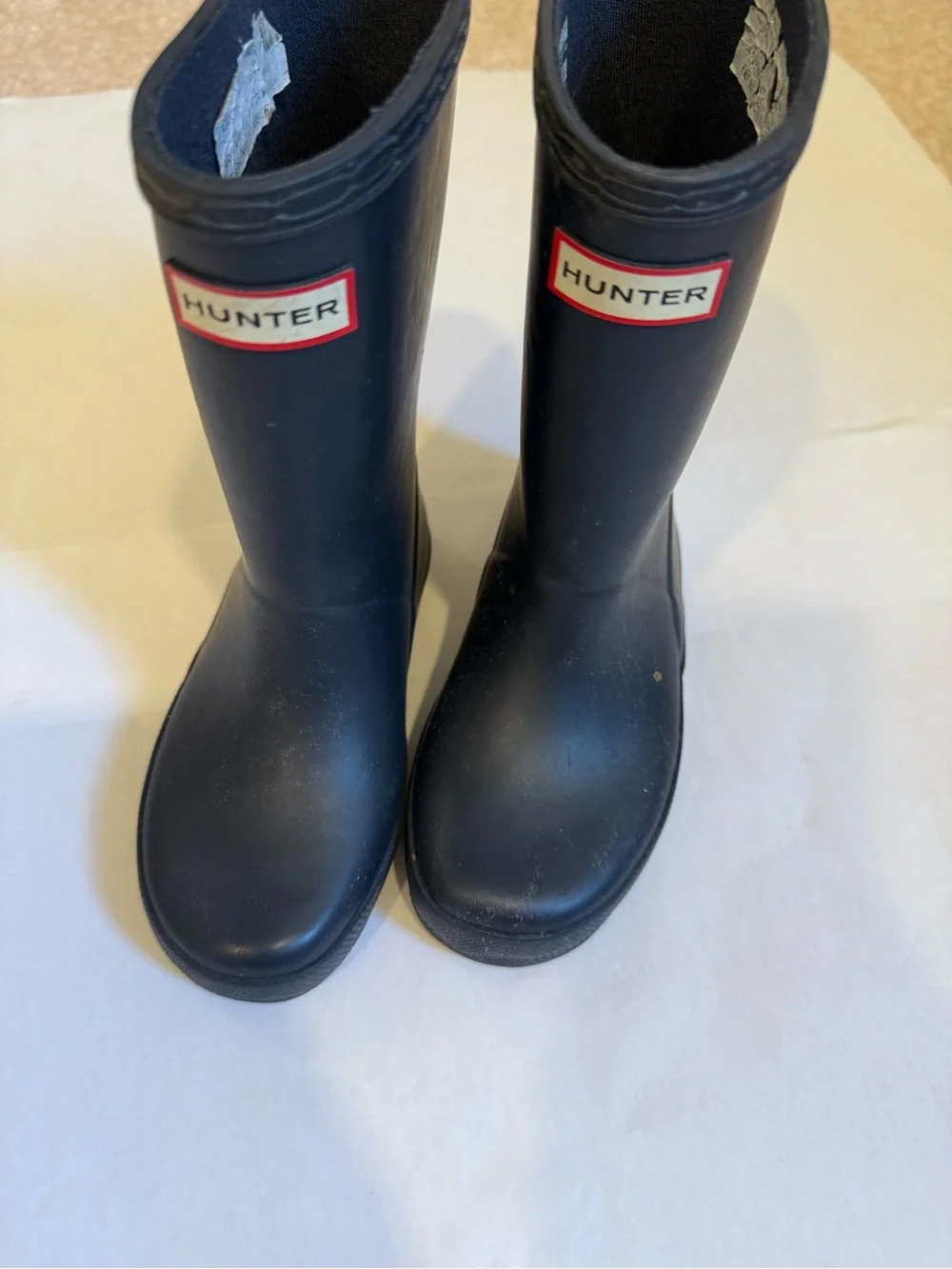 Hunter Kids Navy Rubber Rain Boots